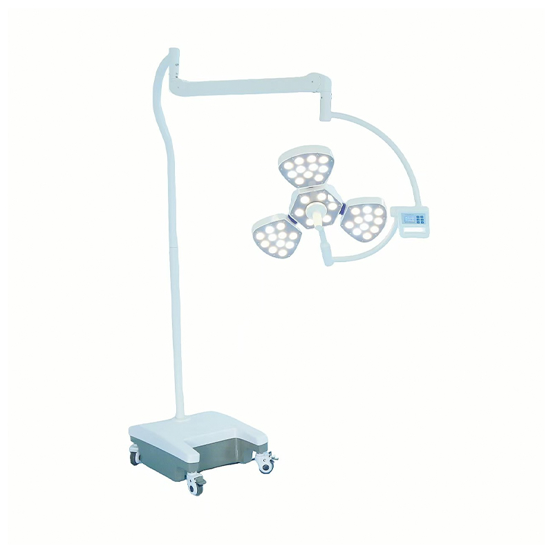 Lampă chirurgicală mobilă petală 3 LED fără umbră pe podea